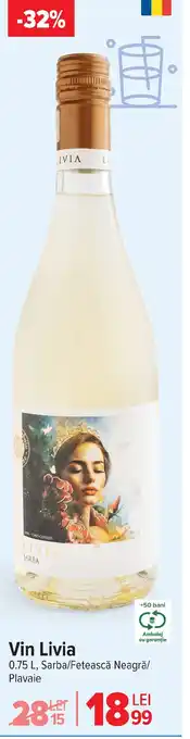 Carrefour Vin Livia Ofertă