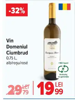 Carrefour Vin Domeniul Ciumbrud Ofertă