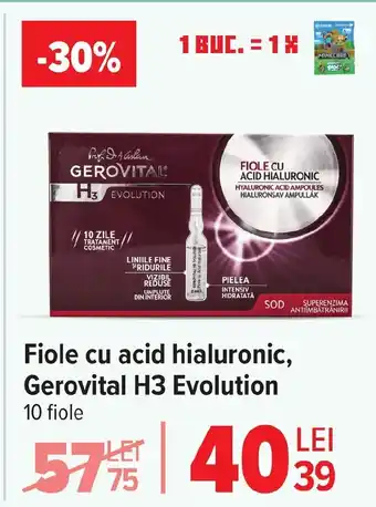 Carrefour Fiole cu acid hialuronic, Gerovital H3 Evolution Ofertă