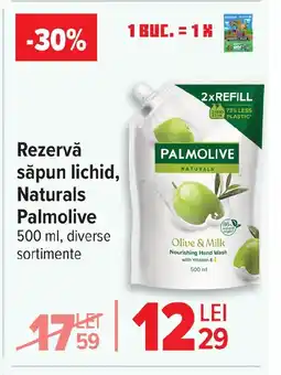 Carrefour Rezervă săpun lichid, Naturals Palmolive Ofertă