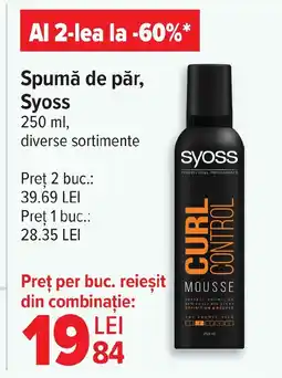 Carrefour Spumă de păr, Syoss Ofertă
