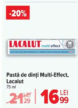 Carrefour Pastă de dinți Multi-Effect, Lacalut Ofertă