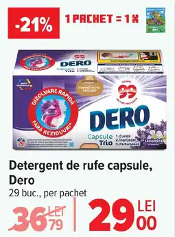 Carrefour Detergent de rufe capsule, Dero Ofertă