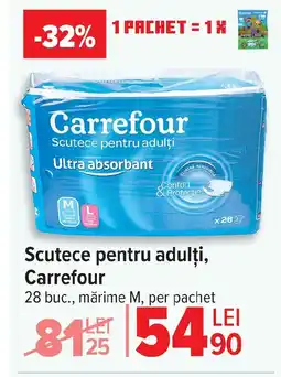 Carrefour Scutece pentru adulți, Carrefour Ofertă