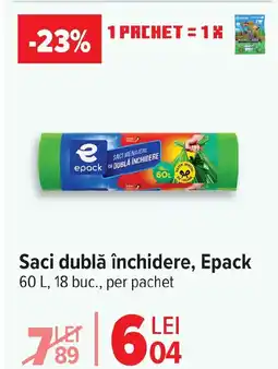 Carrefour Saci dublă închidere, Epack Ofertă