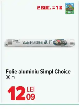Carrefour Folie aluminiu Simpl Choice Ofertă