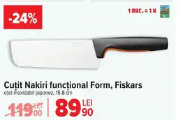 Carrefour Cuțit Nakiri funcțional Form, Fiskars Ofertă