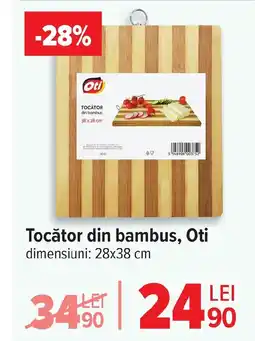 Carrefour Tocător din bambus, Oti Ofertă