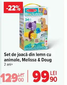 Carrefour Set de joacă din lemn cu animale, Melissa & Doug Ofertă