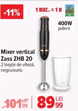 Carrefour Mixer vertical Zass ZHB 20 Ofertă