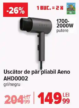 Carrefour Uscător de păr pliabil Aeno AHD0002 Ofertă