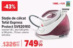 Carrefour Staţie de călcat Tefal Express Protect SV9201E0 Ofertă