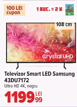 Carrefour Televizor Smart LED Samsung 43DU7172 Ofertă
