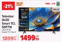 Carrefour Televizor QLED Smart TCL 50P71K Ofertă