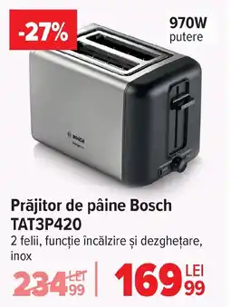 Carrefour Prăjitor de pâine Bosch TAT3P420 Ofertă