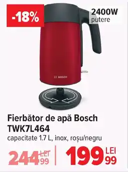 Carrefour Fierbător de apă Bosch TWK7L464 Ofertă