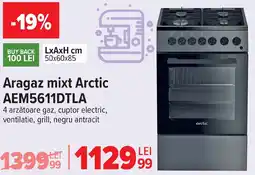 Carrefour Aragaz mixt Arctic AEM5611DTLA Ofertă
