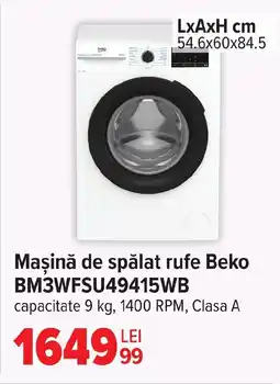 Carrefour Maşină de spălat rufe Beko BM3WFSU4941 Ofertă