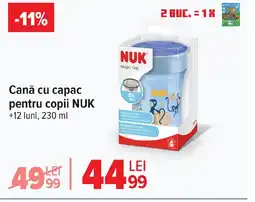 Carrefour Cană cu capac pentru copii NUK Ofertă