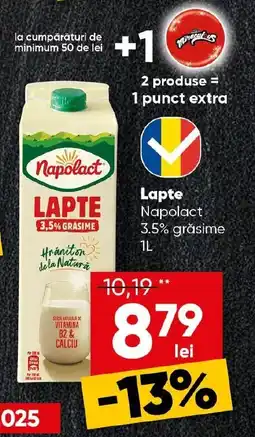 PROFI Lapte Napolact 3.5% grăsime Ofertă