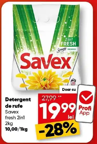 PROFI Detergent de rufe Savex fresh 2in1 Ofertă