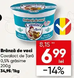 PROFI Brânză de vaci Covalact de Țară 0,5% grăsime Ofertă