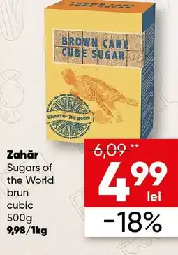 PROFI Zahăr Sugars of the World brun cubic Ofertă