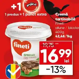 PROFI Cremă tartinabilă Fineti alune / bicolor Ofertă