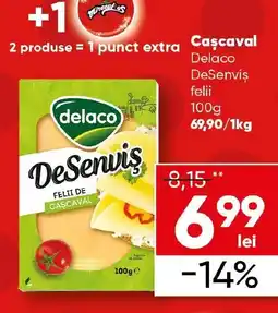 PROFI Cascaval Delaco Desenvis felii Ofertă