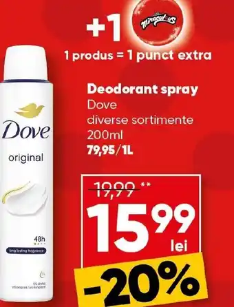 PROFI Deodorant spray Dove Ofertă