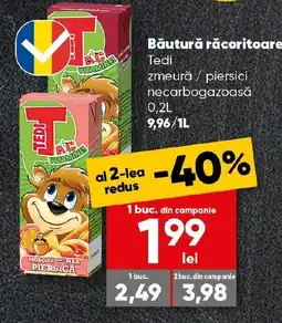PROFI Băutură răcoritoare Tedi zmeură piersici necarbogazoasă Ofertă