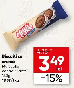 PROFI Biscuiţi cu cremă Multicake cacao/lapte Ofertă