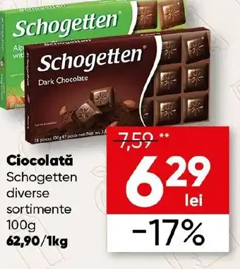 PROFI Ciocolată Schogetten Ofertă