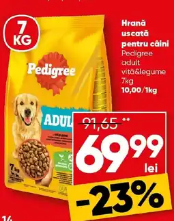 PROFI Hrană uscată pentru câini Pedigree adult vitǎ&legume Ofertă