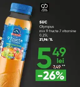 PROFI SUC Olympus mix 9 fructe 7 vitamine Ofertă