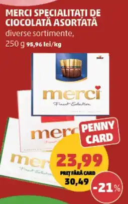 Penny Merci specialitati de ciocolată asortată Ofertă