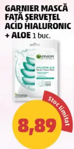 Penny Garnier mască fată servetel acíd hialuronic + aloe Ofertă
