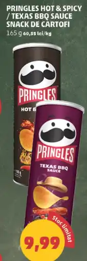 Penny Pringles hot & spicy / texas bbq sauce snack de cartofi Ofertă