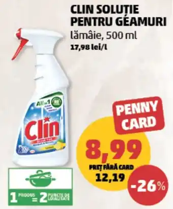 Penny Clin soluție pentru géamuri lămâie Ofertă