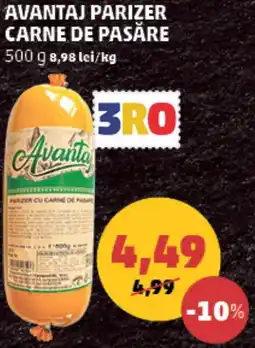 Penny Avantaj parizer carne de pasăre Ofertă
