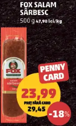 Penny Fox salam sârbesc Ofertă