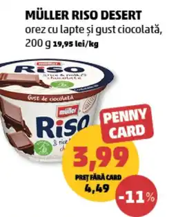Penny Müller riso desert orez cu lapte și gust ciocolată Ofertă
