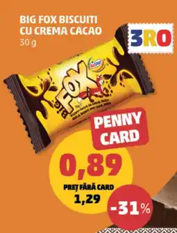 Penny Big fox biscuiti cu crema cacao Ofertă