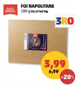 Penny Foi napolitane Ofertă