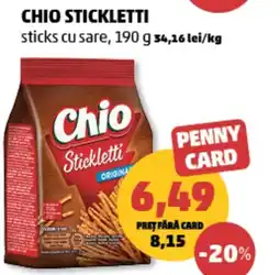 Penny Chio stickletti sticks cu sare Ofertă