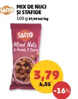 Penny Salto Mix de nuci și stafide Ofertă