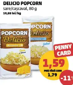 Penny Delicio popcorn sare/caşcaval Ofertă