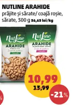 Penny NUTLINE ARAHIDE prăjite şi sărate/coajă roşie, sǎrate Ofertă