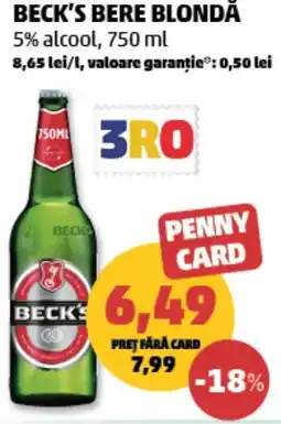Penny Beck's bere blondă Ofertă