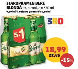Penny Staropramen bere blondă Ofertă